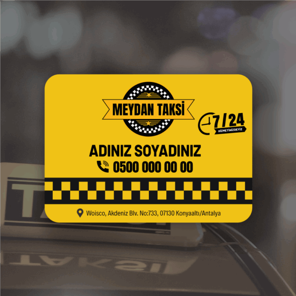 Taksici Magnet Bastırma (TK:1565) 1000 Adet Taksi magnet bastırma