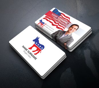 Democratic Party Business Card Printing 1000 Pcs (Md: TU736)