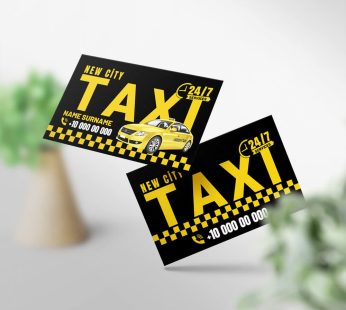 Taxi Business Card Printing 1000 Pcs 2 Sided (Md: BC086)