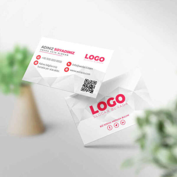 Kartvizit Tek veya Çift Yönlü Baskı (Model Y1624)