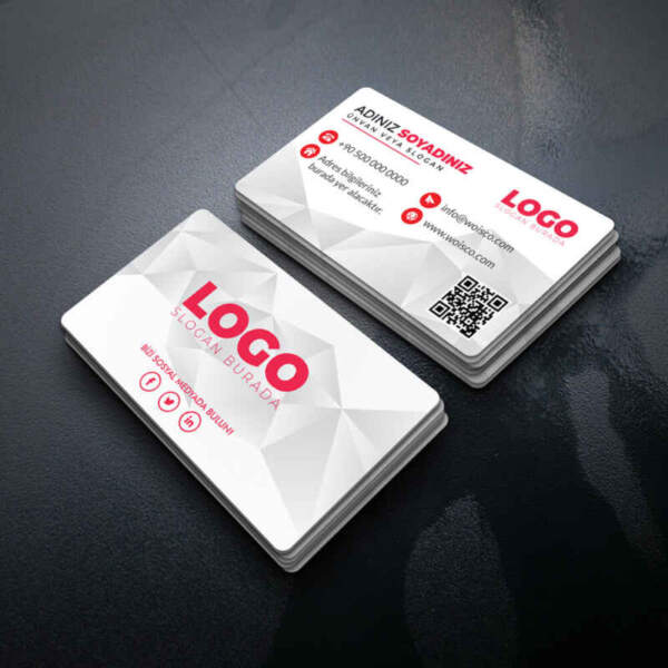 Kartvizit Tek veya Çift Yönlü Baskı (Model Y1624)