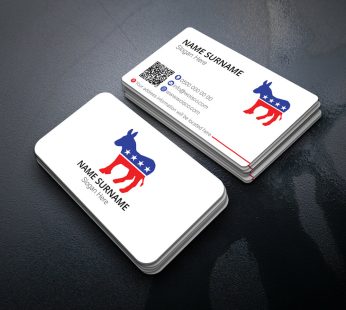 Democratic Party Business Card Printing 1000 Pcs (Md: TU737)