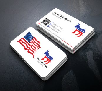 Democratic Party Business Card Printing 1000 Pcs (Md: TU738)