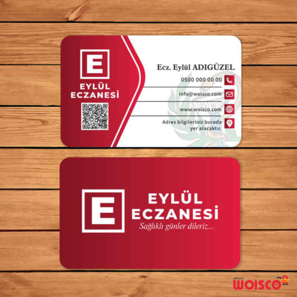 Eczane Kartvizit 1000 Adet Baskı (Model E233)
