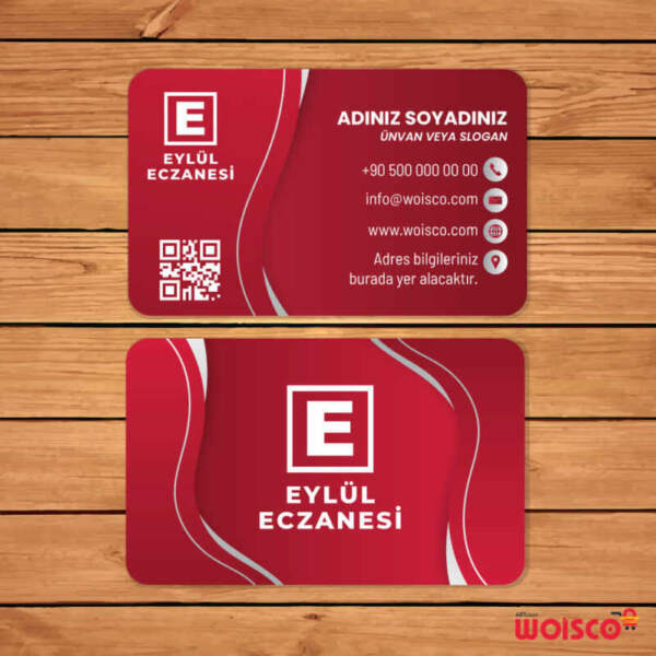 Eczane Kartvizit 1000 Adet Baskı (Model E242)