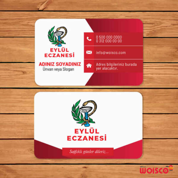 Eczane Kartvizit 1000 Adet Baskı (Model E244)