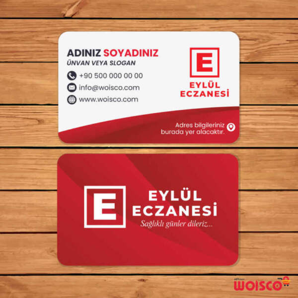 Eczane Kartvizit 1000 Adet Baskı (Model E249)