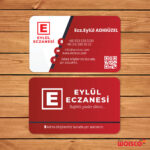 Eczane Kartvizit 1000 Adet Baskı (Model E250)