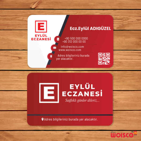 Eczane Kartvizit 1000 Adet Baskı (Model E250)