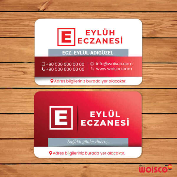 Eczane Kartvizit 1000 Adet Baskı (Model E251)