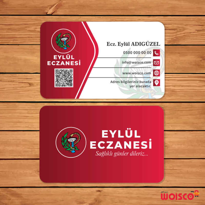 Eczane Kartvizit 1000 Adet Baskı (Model E234)