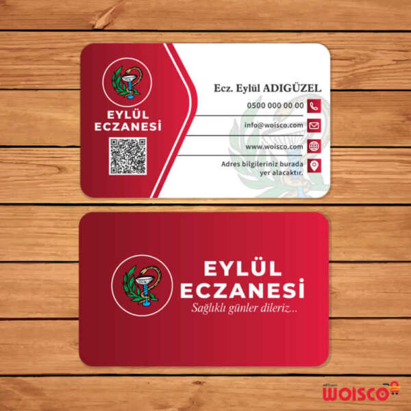 Eczane Kartvizit 1000 Adet Baskı (Model E234)
