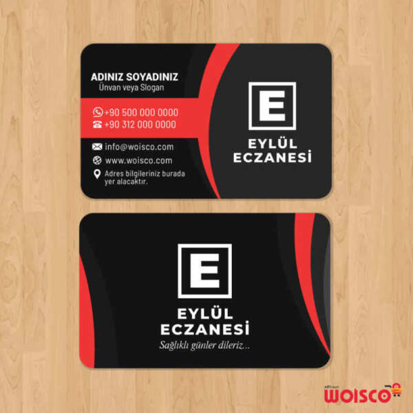 Eczane Kartvizit 1000 Adet Baskı (Model E252)