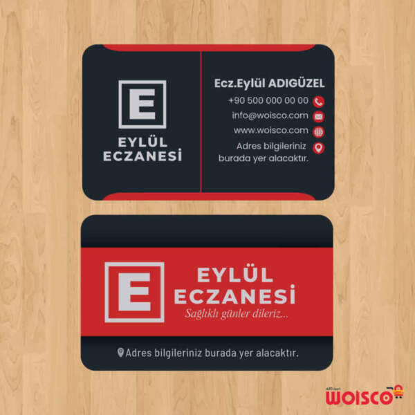 Eczane Kartvizit 1000 Adet Baskı (Model E254)