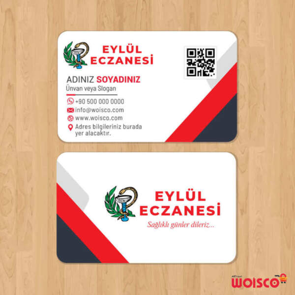 Eczane Kartvizit 1000 Adet Baskı (Model E256)