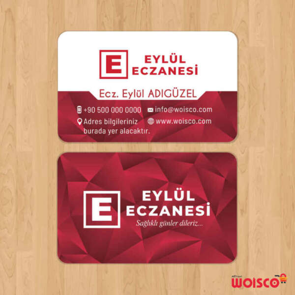Eczane Kartvizit 1000 Adet Baskı (Model E263)