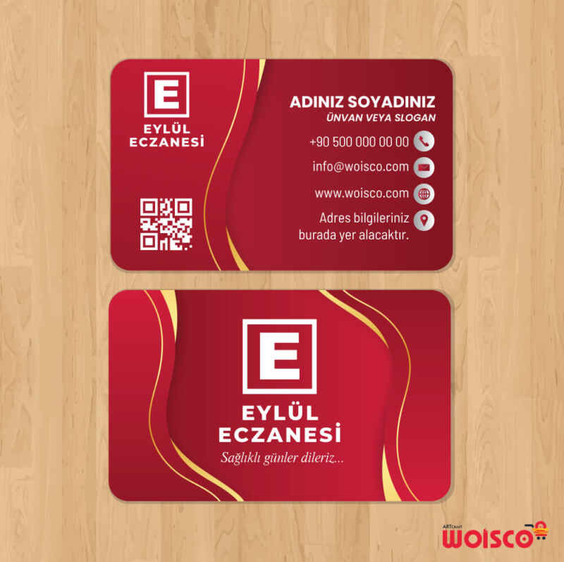 Eczane Kartvizit 1000 Adet Baskı (Model E235)