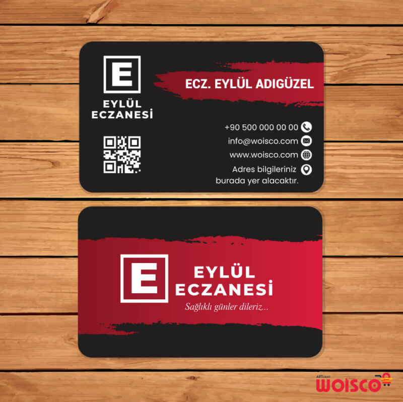 Eczane Kartvizit 1000 Adet Baskı (Model E237)