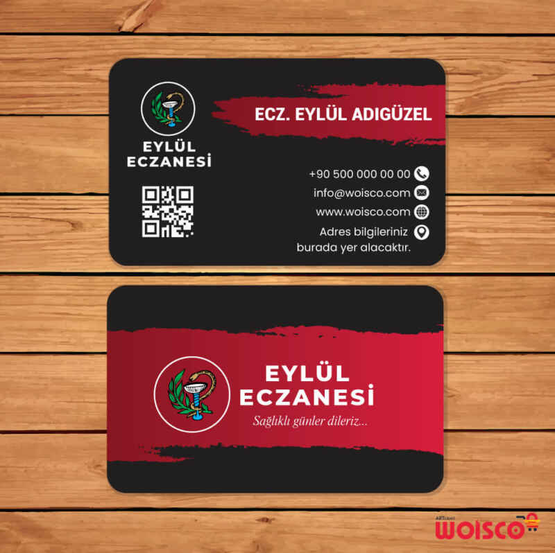 Eczane Kartvizit 1000 Adet Baskı (Model E238)