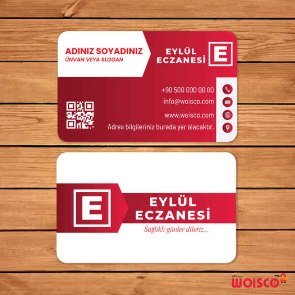 Eczane Kartvizit 1000 Adet Baskı (Model E240)