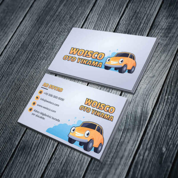 Oto Yıkama Kartvizit Baskı Md:YKN009