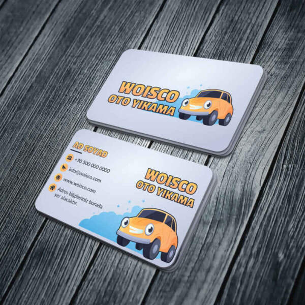 Oto Yıkama Kartvizit Baskı Md:YKN009