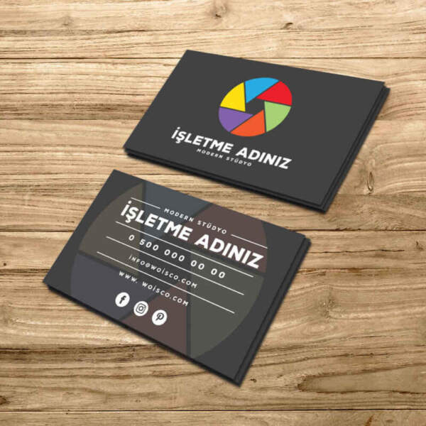 Fotografçı Kartvizit Baskı (Md:PH008) 1000 Adet Kartvizit Bastırma