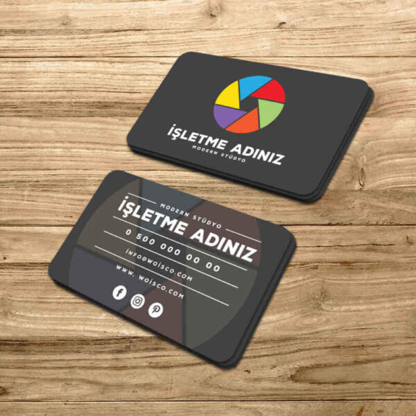 Fotografçı Kartvizit Baskı (Md:PH008) 1000 Adet Kartvizit Bastırma