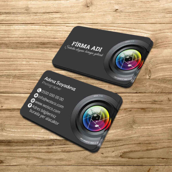 Fotografçı Kartvizit Baskı (Md:PH015) 1000 Adet Kartvizit Bastırma