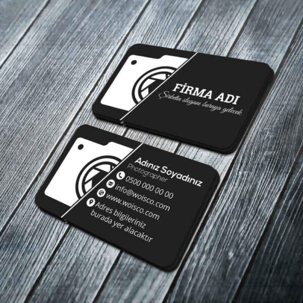 Fotografçı Kartvizit Baskı (Md:PH018) 1000 Adet Kartvizit Bastırma