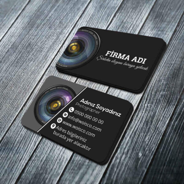 Fotografçı Kartvizit Baskı (Md:PH019) 1000 Adet Kartvizit Bastırma