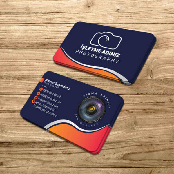 Fotografçı Kartvizit Baskı (Md:PH004) 1000 Adet Kartvizit Bastırma