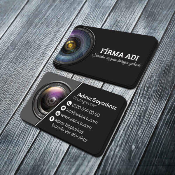 Fotografçı Kartvizit Baskı (Md:PH021) 1000 Adet Kartvizit Bastırma