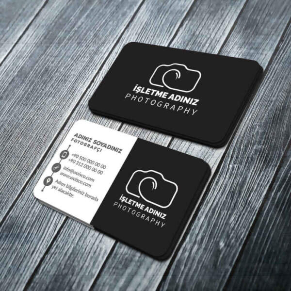 Fotografçı Kartvizit Baskı (Md:PH022) 1000 Adet Kartvizit Bastırma