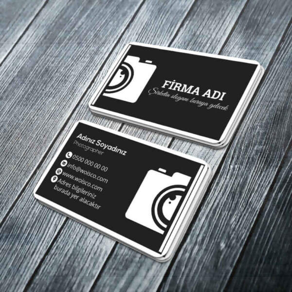 Fotografçı Kartvizit Baskı (Md:PH024) 1000 Adet Kartvizit Bastırma