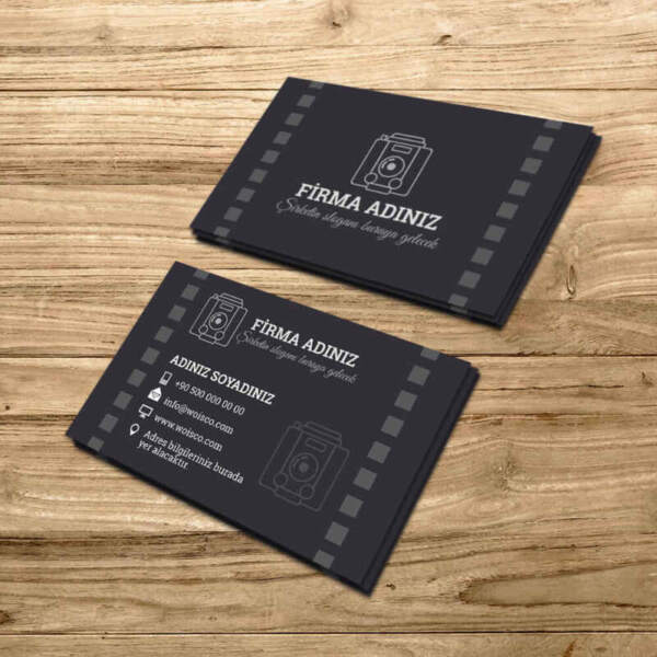 Fotografçı Kartvizit Baskı (Md:PH005) 1000 Adet Kartvizit Bastırma