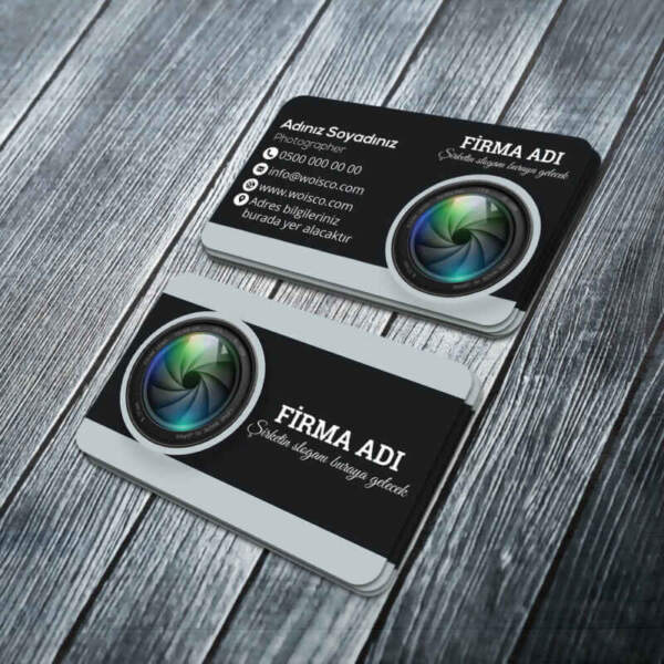 Fotografçı Kartvizit Baskı (Md:PH026) 1000 Adet Kartvizit Bastırma
