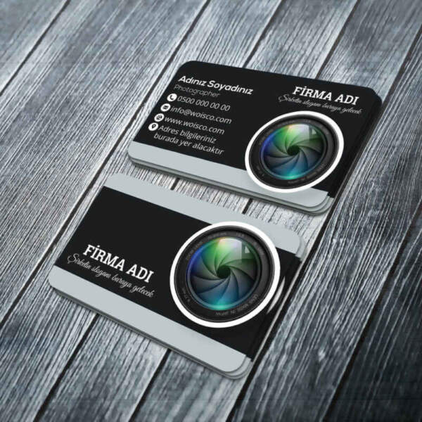 Fotografçı Kartvizit Baskı (Md:PH027) 1000 Adet Kartvizit Bastırma