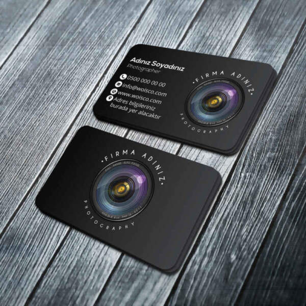 Fotografçı Kartvizit Baskı (Md:PH028) 1000 Adet Kartvizit Bastırma