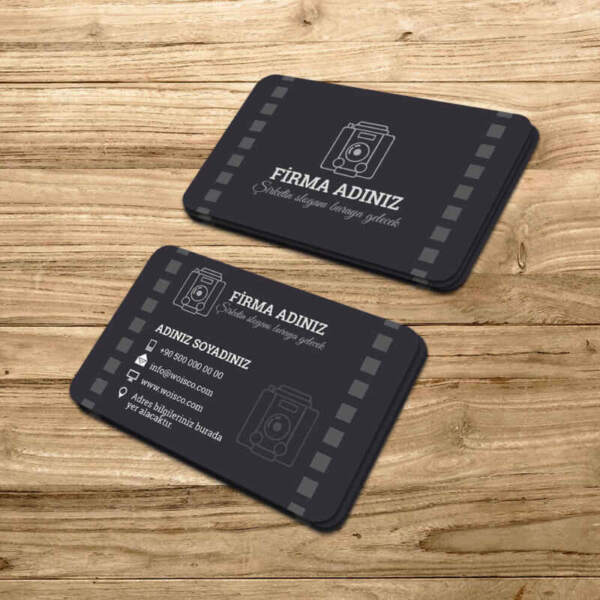 Fotografçı Kartvizit Baskı (Md:PH005) 1000 Adet Kartvizit Bastırma