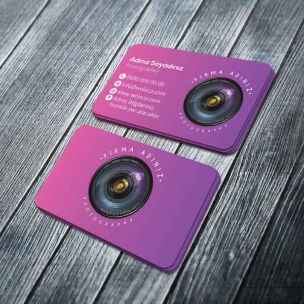 Fotografçı Kartvizit Baskı (Md:PH031) 1000 Adet Kartvizit Bastırma