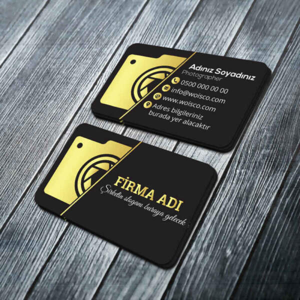 Fotografçı Kartvizit Baskı (Md:PH032) 1000 Adet Kartvizit Bastırma