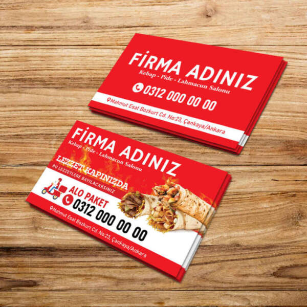 Dürümcü Kartvizit Baskı (Md:PN0074)
