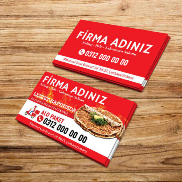 Pideci Kartvizit Baskırma (Md:PN0072)