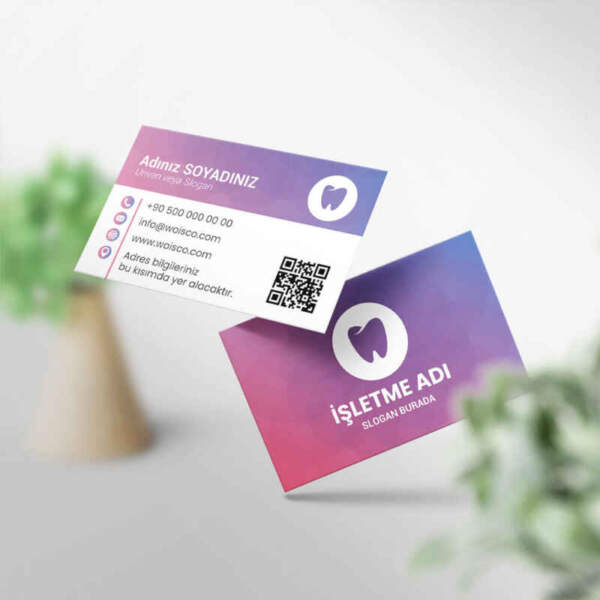 Diş Hekimi Kartvizit Baskı 1000 Adet / Kartvizit Bastırma