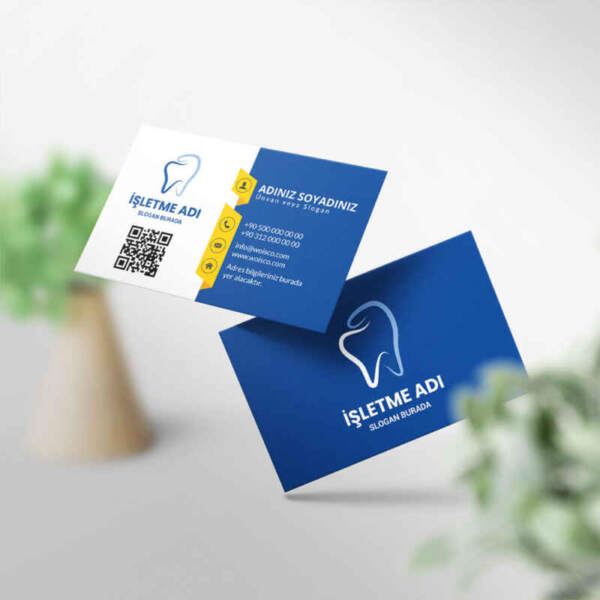 Diş Hekimi Kartvizit Baskı / 1000 Adet Kartvizit Bastırma