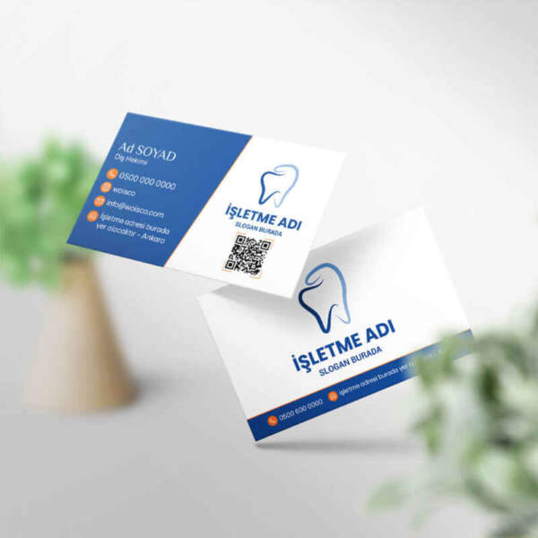 Diş Hekimi Kartvizit Baskı 1000 Adet (MD: DH036)