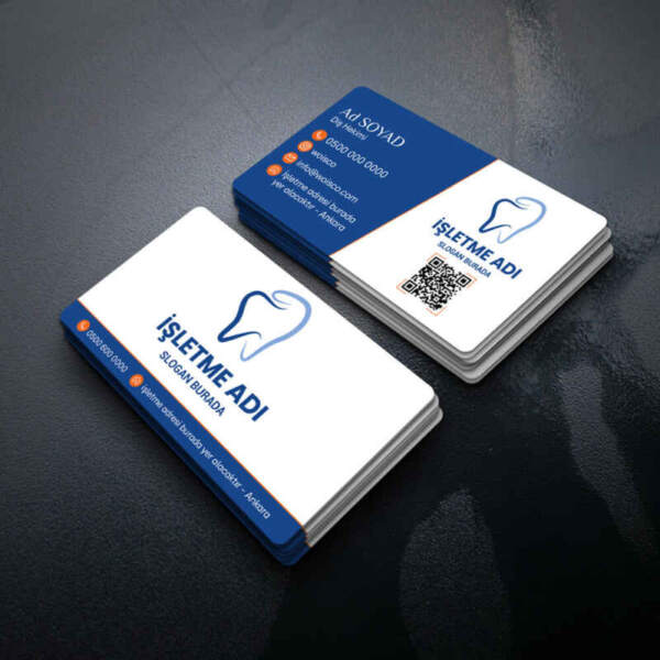 Diş Hekimi Kartvizit Baskı / 1000 Adet Kartvizit Bastırma DH036