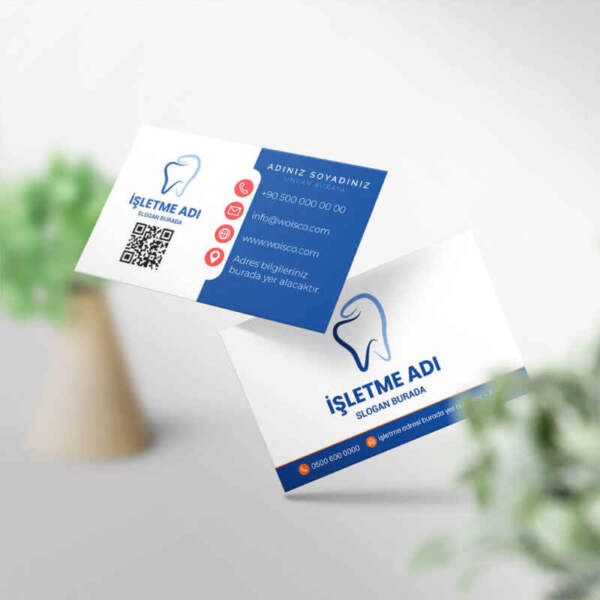 Diş Hekimi Kartvizit Baskı / 1000 Adet Kartvizit Bastırma DH037
