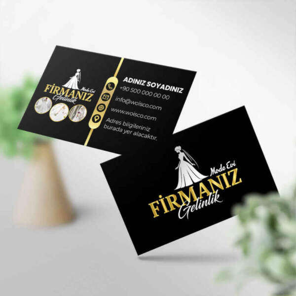 Gelinlik Kartvizit Baskı 1000 Adet (MD: GL005)